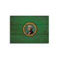 Wile E. Wood 15 x 11 in. Washington State Flag Wood Art FLWA-1511